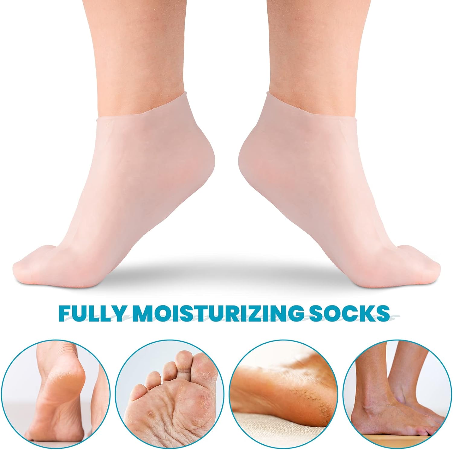 Silicone Moisturising Socks (Buy 1 Get 1 Free)